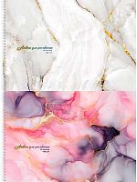 Альбом для рис.40л. Проф-Пресс спираль "Цветной мрамор" 40-7778 лён,асс.