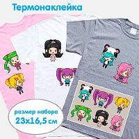 Термонаклейка д/текстильных изделий deVENTE "NicoNico:-)" 8002372 23*16,5см,в пластик.пакете