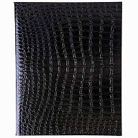 Тетрадь 48л. (клетка) ХАТ б/в обл. "Metallic Croco Чёрный" тисн.