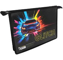 Папка д/тетрадей А4 ПЧЕЛКА ПМ-А4-29 "Glitch" пластик,на молн.