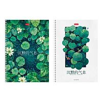 Тетрадь 96л. (линейка) А4 ХАТ спираль "Дыхание тишины" перфор.на отрыв,тисн.,асс.