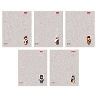 Тетрадь 48л. (линейка) ХАТ "Матрёшки_A La Russe" лам.soft-touch,3D лак,асс.