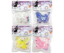 Антистресс-мялка INTELLIGENT "Бабочка" DJ-153 цв.асс.с декором,8*7см