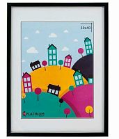 Фоторамка пластик 30*40см Акварель чёрный,ширина багета-14мм