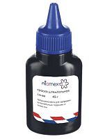 Штемп.краска ATTOMEX 4112602 45гр синяя, пласт. флакон с дозат.