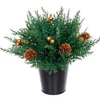 Хвойная композиция "Зимняя хвоя" 22*22*15см 848-436