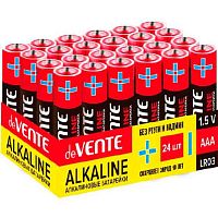 Батарейка deVENTE "Alkaline" 9010115 алкалиновая,AAA,LR03,1,5В,4шт/в термоусад.пленке