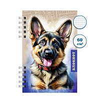 Блокнот ПС 120л. "Собаки 4" А6 спираль Бг120/27-4