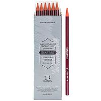 Карандаш пастельный МАЛЕВИЧЪ 810019 монолит сангина тёмная