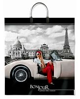 Пакет с пластик. ручками 40*44 "Бонжур" лам.