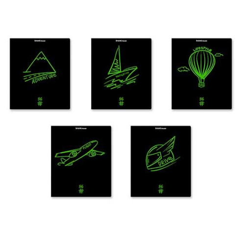 Тетрадь 96л. (клетка) EK "Motion" 56101 дизайн.карт.,трафар.печ.,асс.