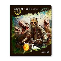 Тетрадь предм. 48л. СВЕТОЧ "Эволюция-История" 48Т5(00880) глянц.лам. (клетка)