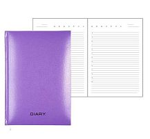 Ежедневник н/д А5 136л. ATTOMEX тв.обл. б/в "Even" 2234017 сиреневый,бел.бум.,поролон