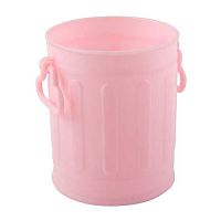 Подставка-стакан д/пиш.принадл. КОКОС 251145 розовый,пластик,80*95*80мм