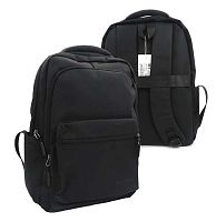 Рюкзак подростковый SANVERO 21010 43*32*20см 2отд.,3карм.,п/э,USB порт,чёрный