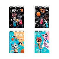 Записная книжка А6  80л. EK спираль "Ну, Погоди! Каникулы" 62540 клетка,асс.