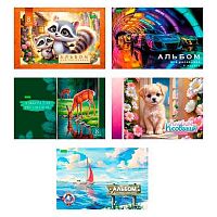 Альбом для рис. 8л. ХАТ "Ассорти" на скобе,ECO,асс.