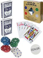 Игра настольная Миленд "Покер. Стрит" ИН-7723 100фишек,в метал.коробке