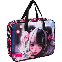 Сумка-планшет А4 deVENTE "I Love Anime" 8056511 текстил.,с расш.8см,удлин.ручки 28см