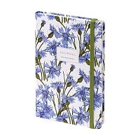 Записная книжка А5 100л. BV "Мегаполис.Флора.Васильки" 3-479/21 тв.обл.,на резинке,лин.,беж.бум.