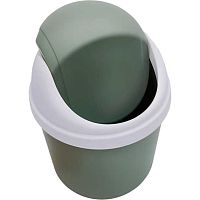 Контейнер д/мусора deVENTE "Olive Bucket" 4104565 оливковый,13*13*18см,пластик.