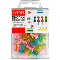 Кнопки силовые deVENTE  8мм  50шт. 4132506 цв.,с сереб.иглой,форма-гвоздик,пластик./к