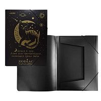 Папка на резинке А4 deVENTE "Zodiac" 3070308 тисн.фольг.,3 клап.,400мкм