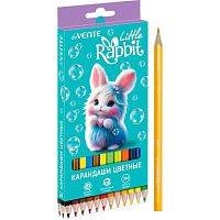Карандаши 24цв. deVENTE "Little Rabbit" 5024619 шестигр.,2М,гриф.2,8мм,к/к