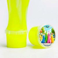 Лизун Слайм "Стекло" Party Slime Неон жёлтый  90гр. 00-00001265