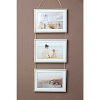 Фоторамка-коллаж на 3 фото 10*15см "Rose" цвет шоколад, пластик 640-1238