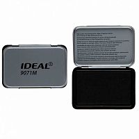 Штемпельная подушка IDEAL 9071M (190091) 56*90мм метал.,настол.,чёрная
