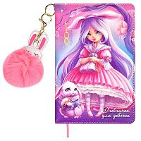 Дневничок д/девочек ФЕНИКС А6+ 96л. "Алиса" 66496 кож.зам."Наппа"