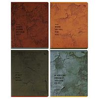 Тетрадь 48л. (клетка) BG "Стена" 06758 мел.карт.,тиснение,асс.