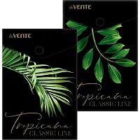 Папка-конверт на кнопке А6 deVENTE "Tropicana" 3071233 тисн.фольг.,непрозр.с рис.,180мкм,асс.