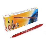 Ручка масл. шар. BEIFA "Nanoslick" TA600-TA927F03-RD красная,0,5мм,изящная