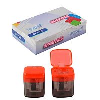 Точилка с контейнером 1отд. КОКОС 252400 пластик,красный