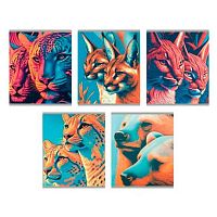 Тетрадь 96л. (линейка) ЭКСМО "Дикая природа" ТЛ968694 обл.мел.карт.,глянц.лам.,асс.