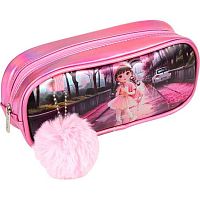 Пенал-косметичка deVENTE 225*105*65 "Chic City Girls" 7025672 (100предм.) овал.,розов.,кож.зам.