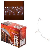 Гирлянда д/дома Бахрома "Мерцание" ш3м*в30/50см,120л.,LED,прозр.пров.,белый 183-488