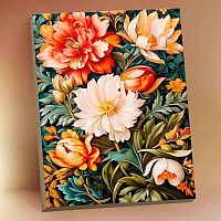 Картина по номерам с поталью Котеин "Винтажный орнамент" 40*50см HR0696 (24цв.)