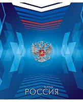 Тетрадь 48л. (клетка) АППЛИКА "Герб на голубом" С2797-15 мел.карт.