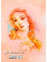 Скетчбук А4  24л. Проф-Пресс тв.обл. "Изящная простота" 24-7377 мольберт,софт-тач,200г/м2