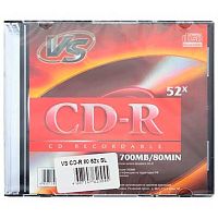 Диск CD-R VS 52х 80мин. Slim