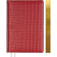 Ежедневник 2026г. B6 168л. deVENTE кож.зам. "Wild" 2233612 бордо,зол.срез,крем.бум.,подар./к