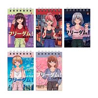 Блокнот А7  40л. АЛЬТ спираль "Anime.Freedom" 3-40-728 клетка,лам.карт.,асс.