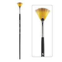 Кисть синтетика № 4 веер  Альбатрос Профи