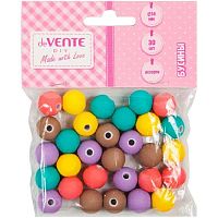 Бусины deVENTE 8001201 "Balls" ассорти,пластик.,с мат.покрыт.soft-touch,14мм (30шт)