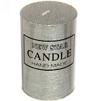 Свеча "New Star" ZD-072 114-140 серебро,5*7,5см