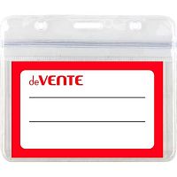 Бейдж deVENTE 100*83мм 4010501 гориз.,прозр.,ПВХ,280мкм,на молнии