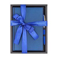 Набор подар. (ежедневник н/д А5 BV кож.зам."Leader" синий+ручка ) 3-129/01-2